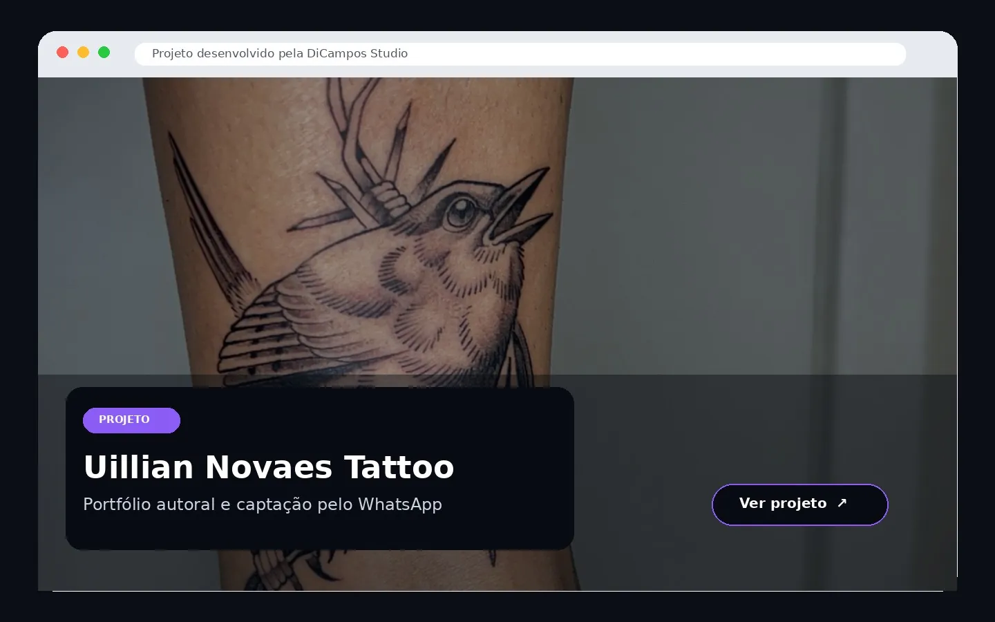Prévia do projeto Uillian Novaes Tattoo